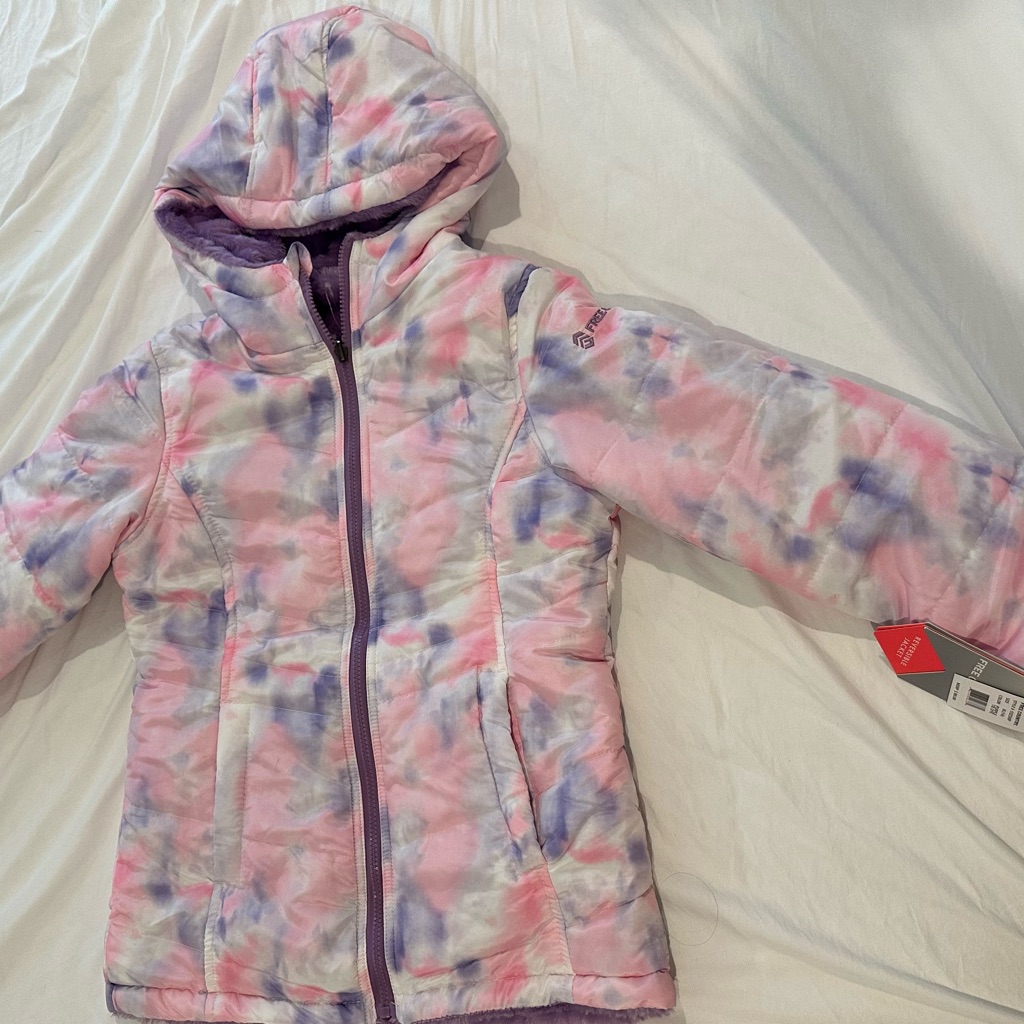 Brand New Free Country Multicolor TieDye Reversible Jacket